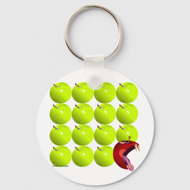 Bad Apple Keychain (Front)