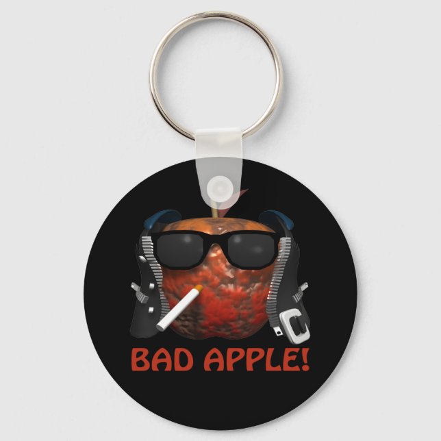 Bad Apple Keychain (Front)