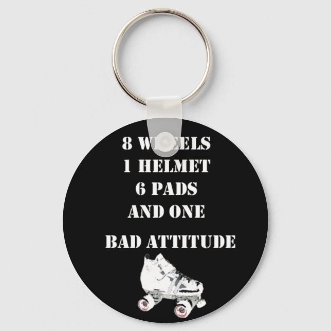 Bad Attitude Keychain (Front)