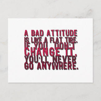 bad attitude products postcard