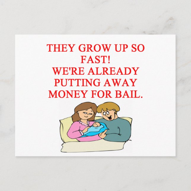bad baby joke postcard (Front)