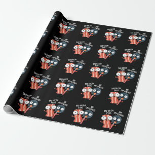 Bad Bacon Puns Are Fry-tening Food Pun Dark BG Wrapping Paper