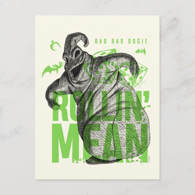 Bad Bad Oogie Rollin' Mean Postcard (Front)