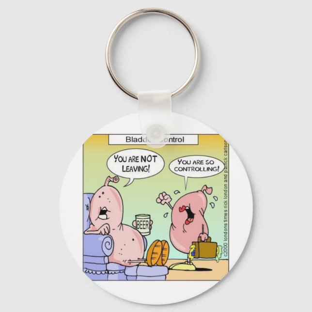Bad Bladder Relationships Funny Gifts & Collectibl Keychain (Front)