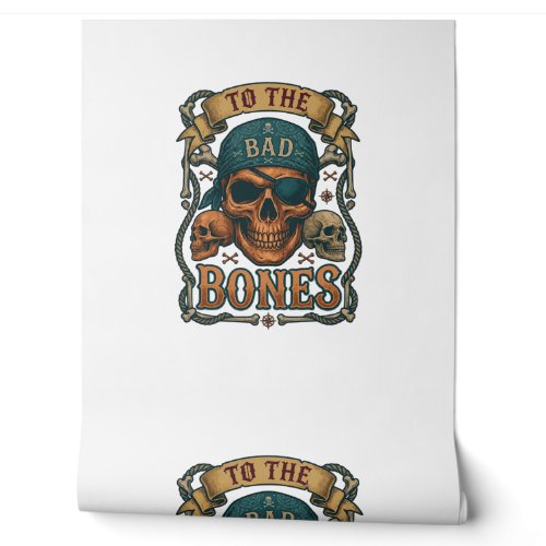 Bad Bones Pirate Skull Bandana Rope Crossbones Wallpaper