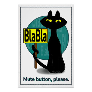 Bad Boogie  Funny Poster - BlaBla sign