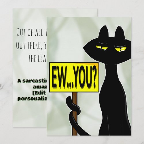 Bad Boogie Funny Thank You Card