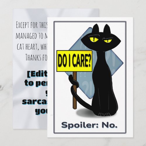 Bad Boogie Funny Thank You Card