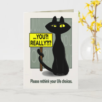Bad Boogie Sarcastic Birthday Card