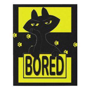 Bad Boogie Sarcastic Black Cat Canvas Print