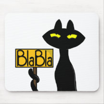 Bad Boogie -The Cat- "BlaBla" Sign Mouse Pad
