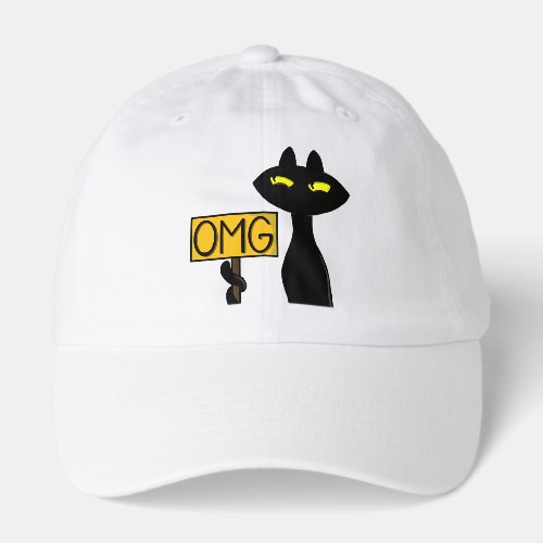 Bad Boogie -The Cat- "OMG" funny Tracker Hats