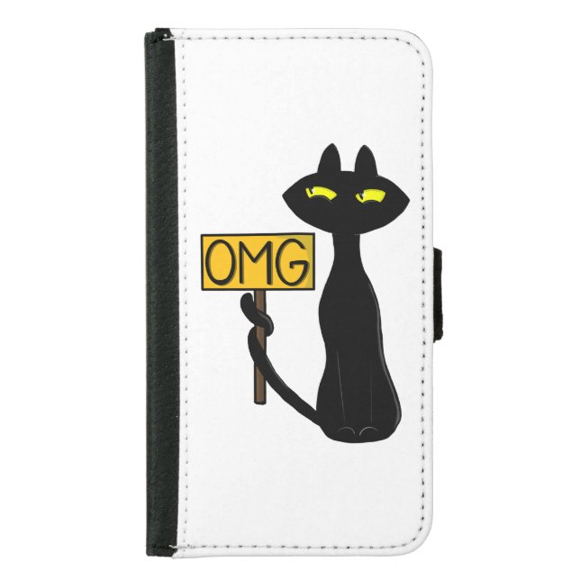 Bad Booie -The Cat- "OMG" funny Phone Case (Front)