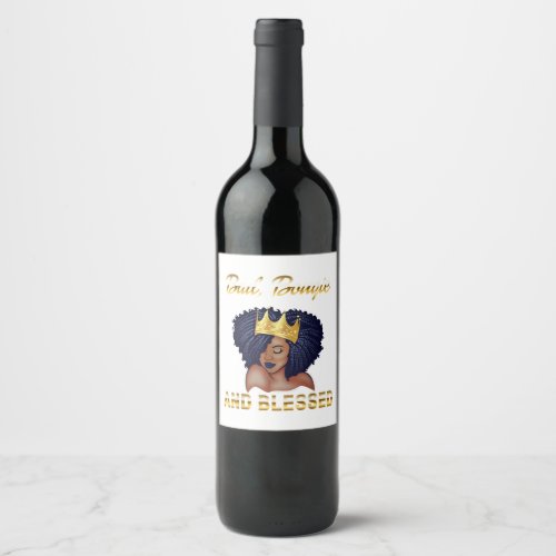 Bad Bougie And Blessed Bougie Gift For Women Black Wine Label