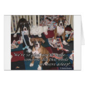 Bad boxer puppies card (Front Horizontal)