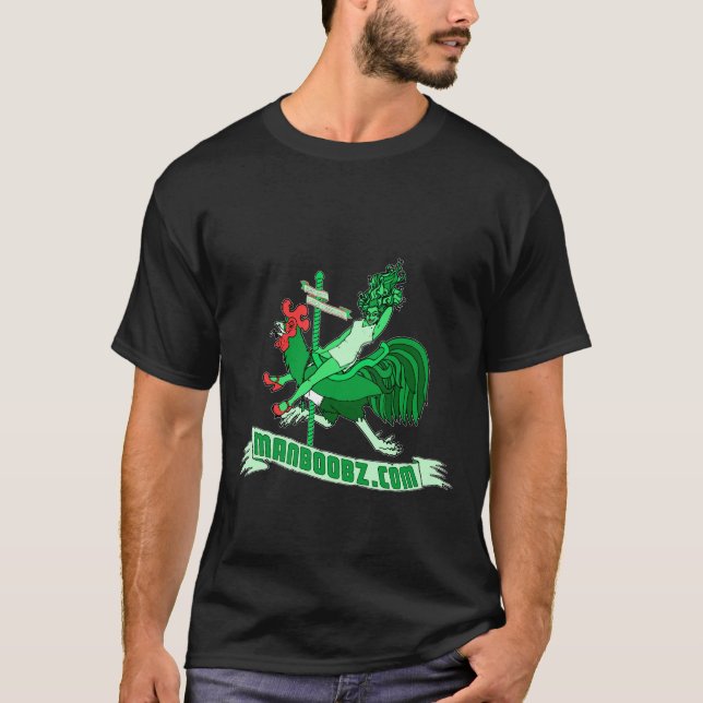 Bad Boy Carousel T-shirt (green and red) (Front)