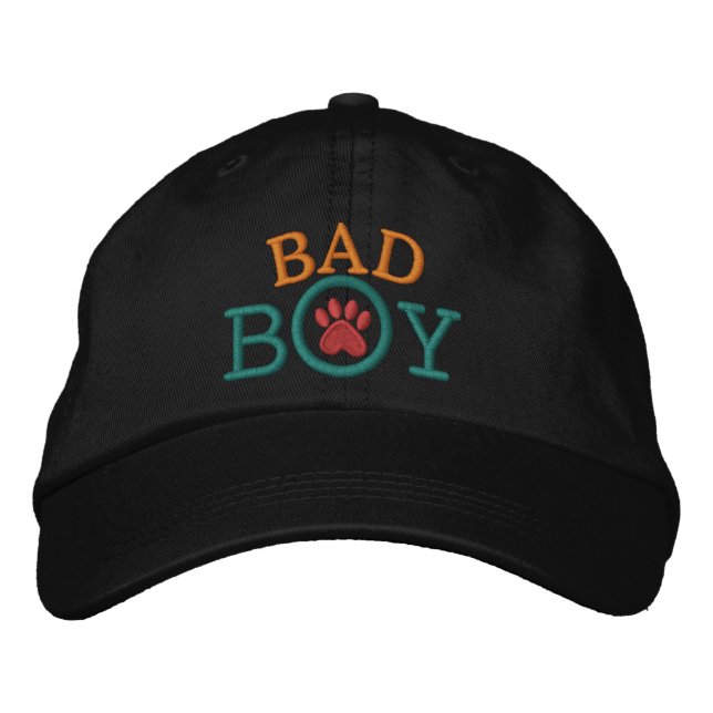 Bad Boy ! Embroidered Baseball Hat (Front)