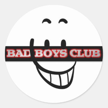 Bad Boys Club Stickers by Baysideimages at Zazzle