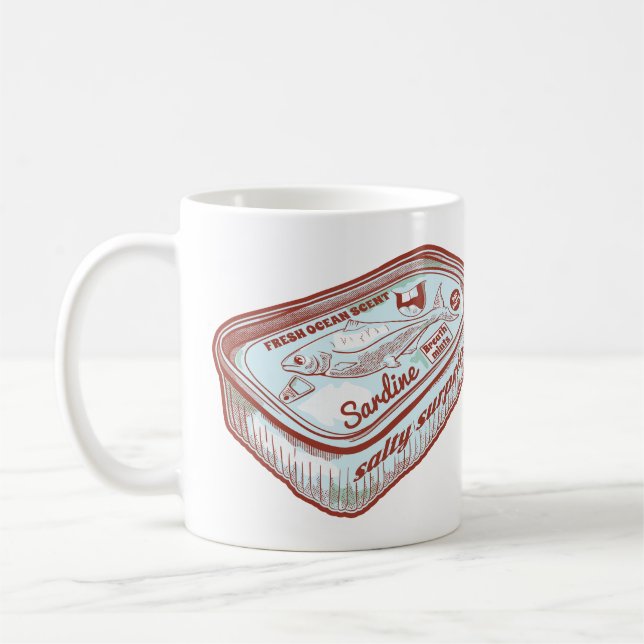 Bad breath funny Sardines tin Coffee Mug (Left)