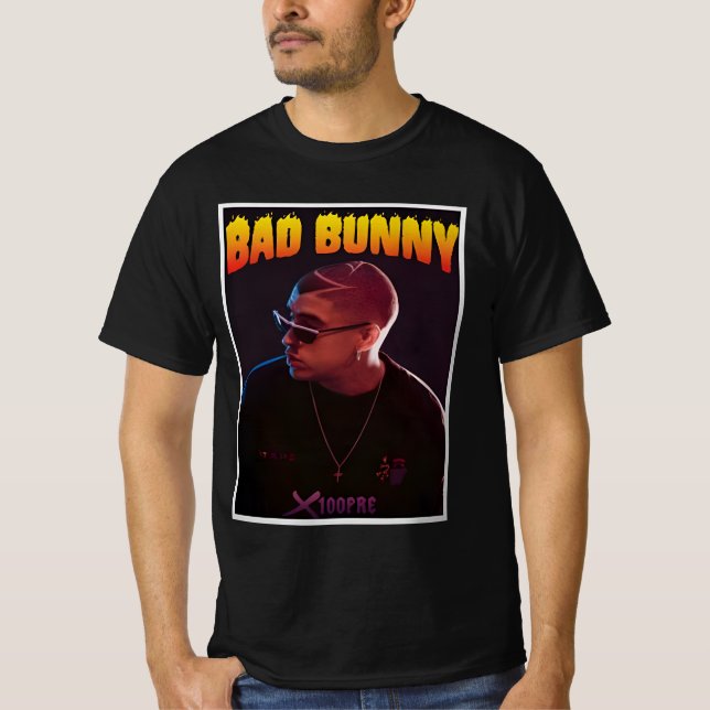 bad bunny collage great rapper T-Shirt (Front)