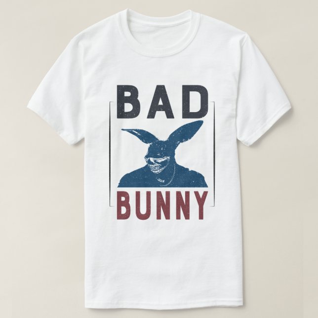 Bad Bunny Funny Hip Hop Rabbit Design Ideas T-Shirt