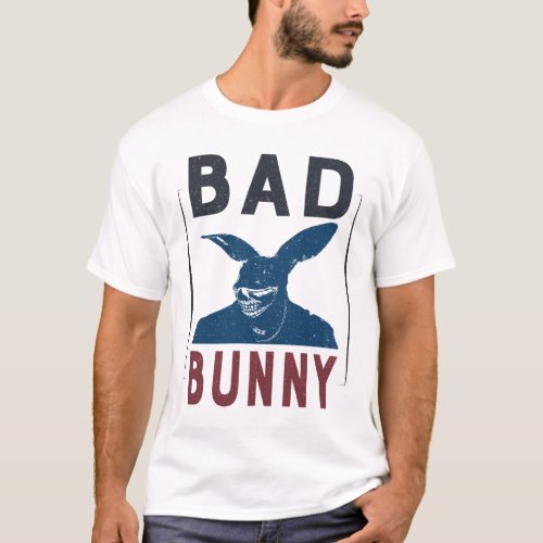 Bad Bunny Funny Hip Hop Rabbit Design Ideas T_Shirt