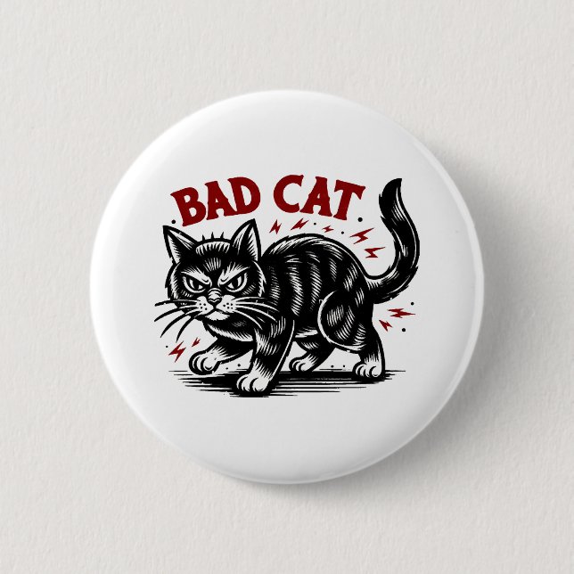 Bad Cat Button (Front)