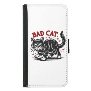 Bad Cat Samsung Galaxy S5 Wallet Case