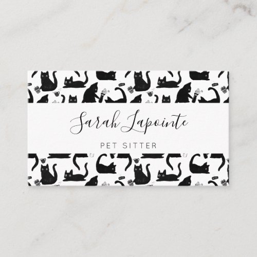 Bad Cats Knocking Stuff Over Business Card