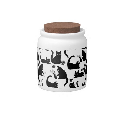 Bad Cats Knocking Stuff Over Candy Jar
