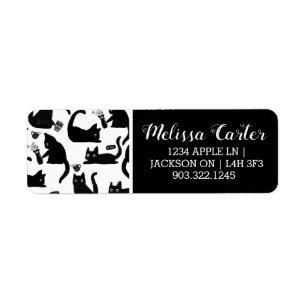 Bad Cats Knocking Stuff Over Label