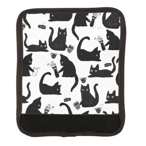 Bad Cats Knocking Stuff Over Luggage Handle Wrap