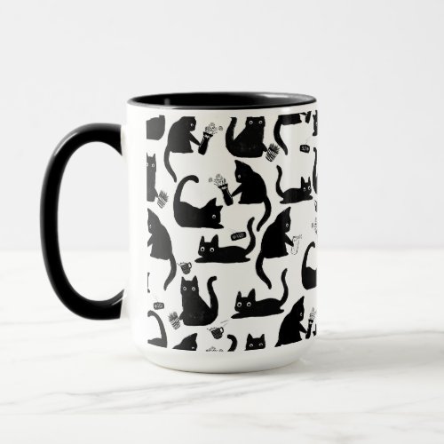 Bad Cats Knocking Stuff Over Mug