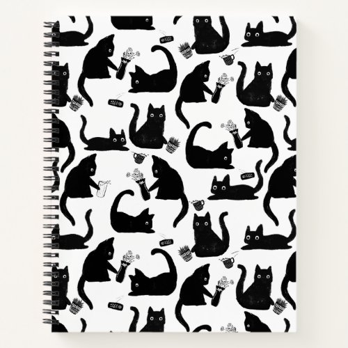 Bad Cats Knocking Stuff Over Notebook