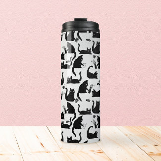 Bad Cats Knocking Stuff Over Thermal Tumbler