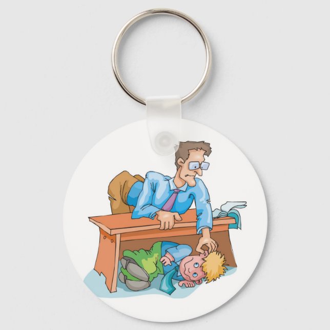 Bad Classroom Behavior Keychain (Front)