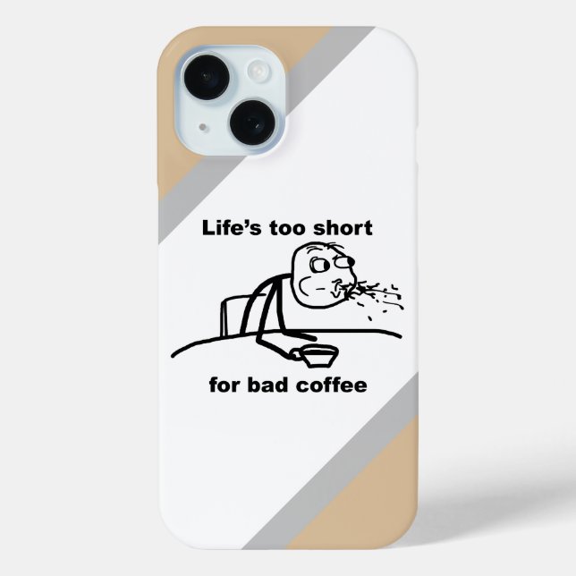 Bad Coffee Case-Mate iPhone Case (Back)