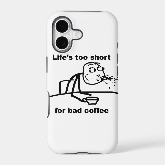 Bad Coffee Iphone Case (Back)