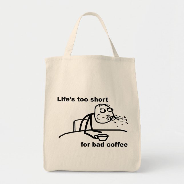 Bad Coffee Tote Bag (Front)