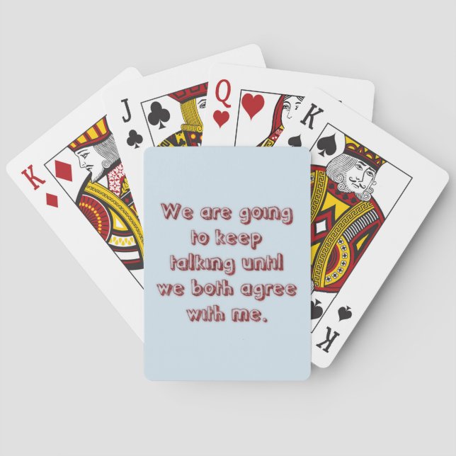 Bad Communication Playing Cards (Back)