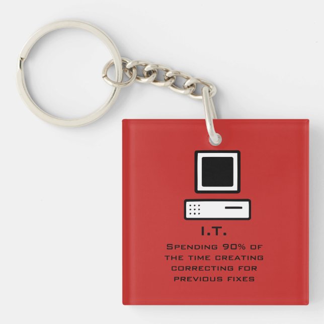 Bad Computer science Keychain (Front)