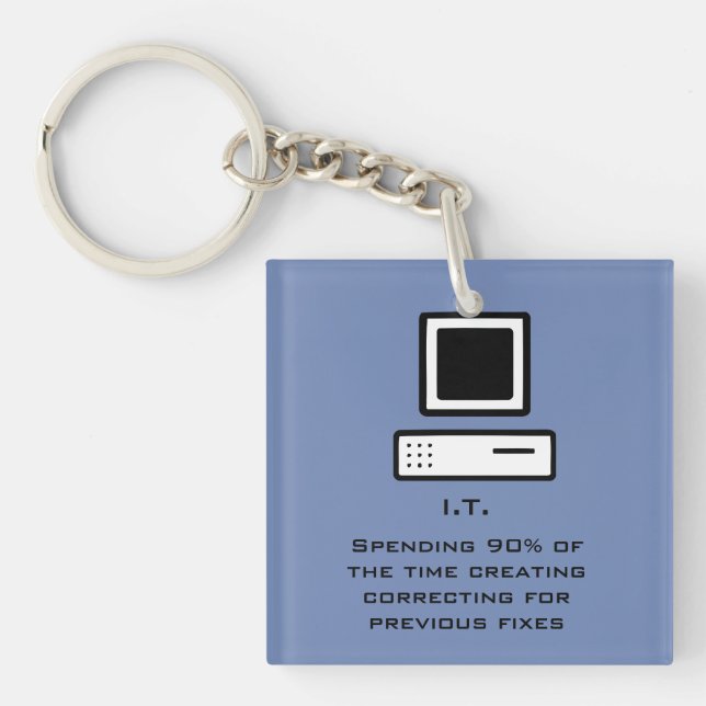 Bad Computer science Keychain (Front)