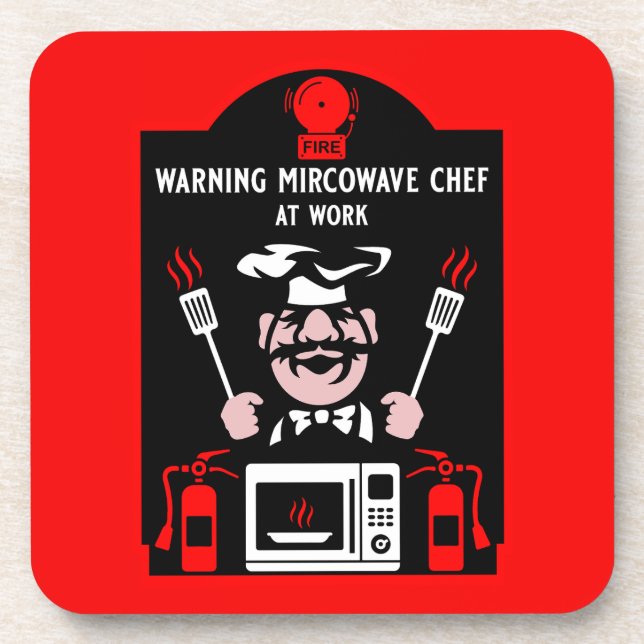 Bad Cook Gift Beverage Coaster (Front)