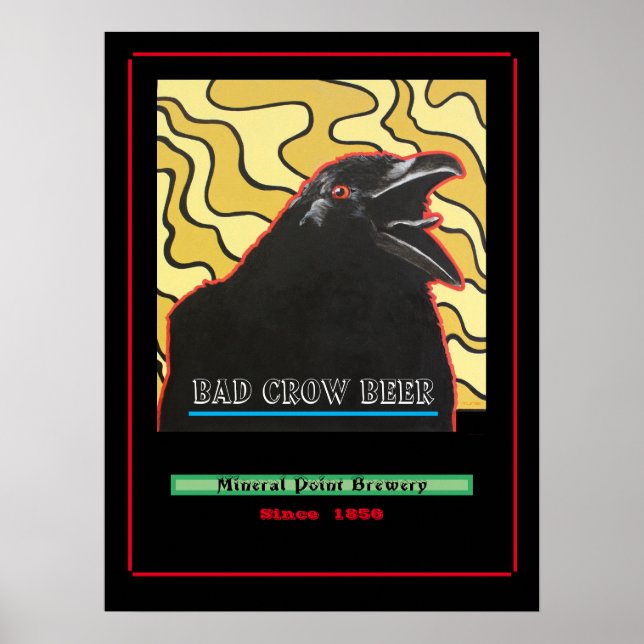 Bad Crow Beer Poster (Front)