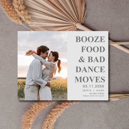 Bad Dance Moves Funny Wedding Save the Date Announcement Postcard