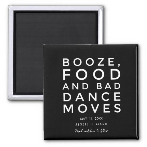 Bad Dance Moves Funny Wedding Save the Date Magnet