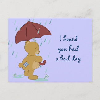 Bad Day Bear Postcard
