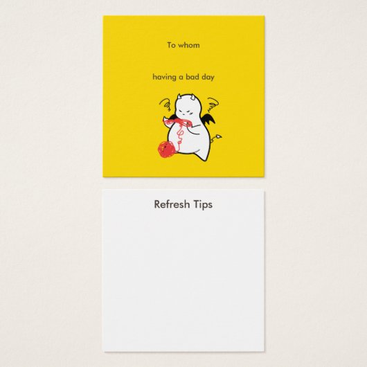 Bad Day Devil message (Front & Back)