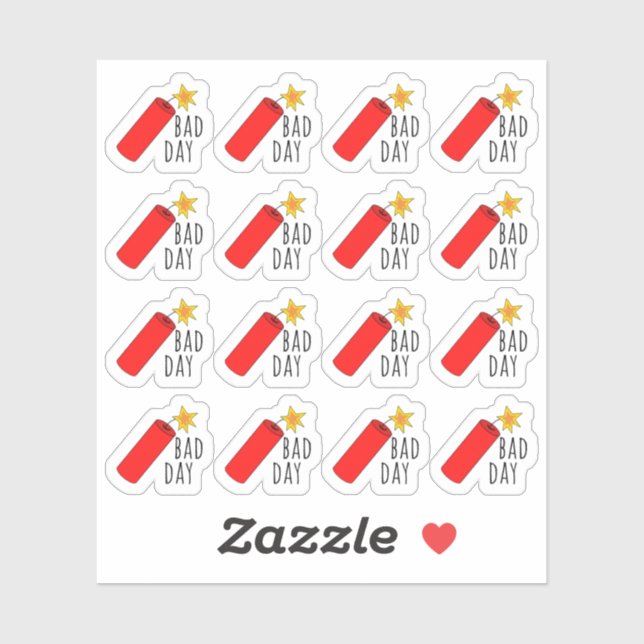 Bad Day Mood Tracker Dynamite Bujo Planner Sticker (Sheet)