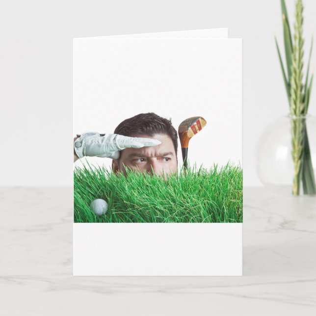 Bad Day of Golf is Better than a Good Day of Work Card (Front)